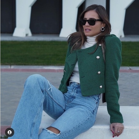 Zara Textured weave jacket - Picture 2 of 8